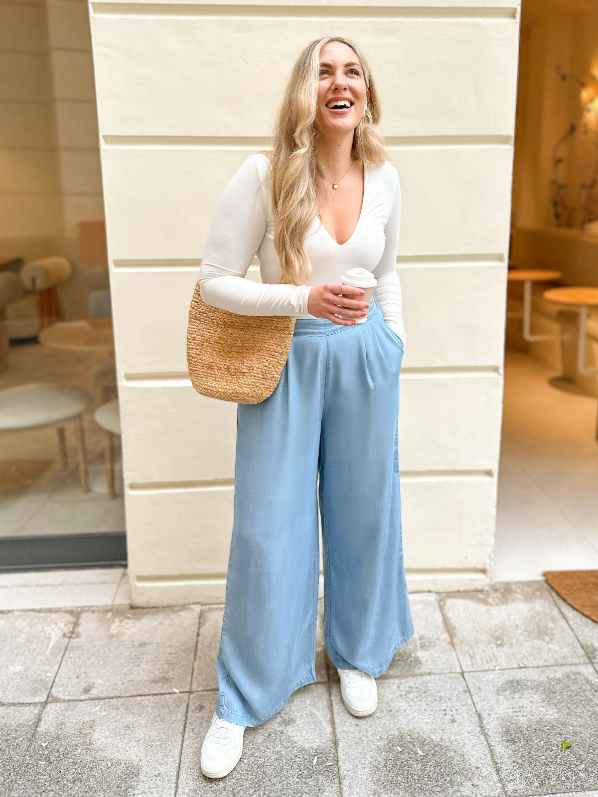 PANTALÓN ANCHO DENIM