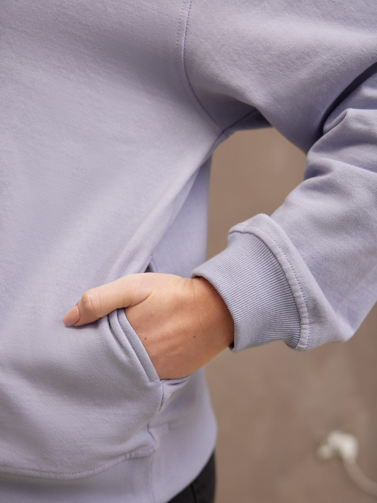 SUDADERA CREMALLERA LILA