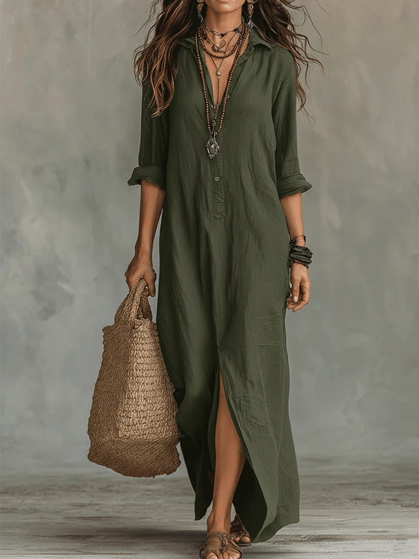 WILLOW | Vestido Maxi Sin Esfuerzo – Silueta Favorecedora y Uso Diario Versátil