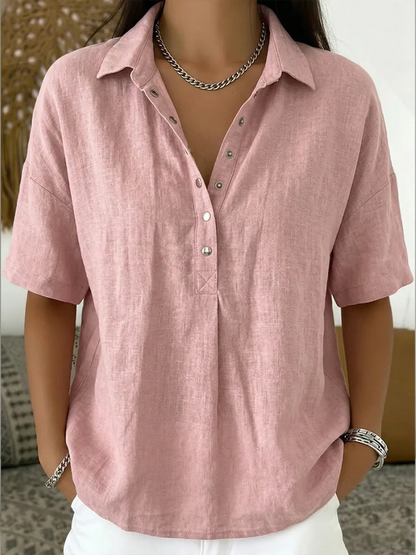 Marisa | Blusa con cuello y detalle de botones