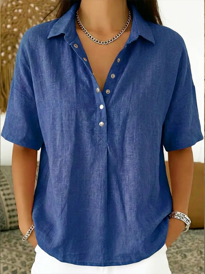 Marisa | Blusa con cuello y detalle de botones