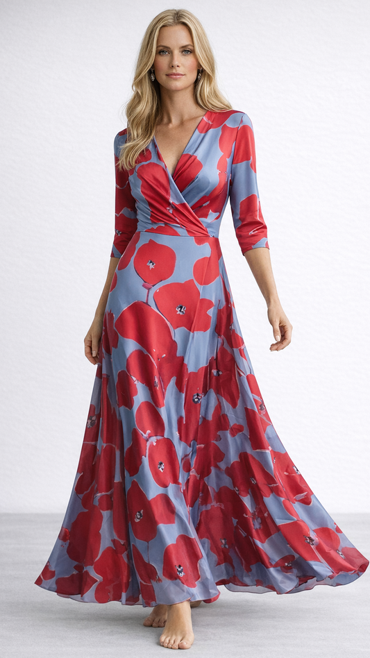 Emilia | Maxi Vestido Floral Elegante