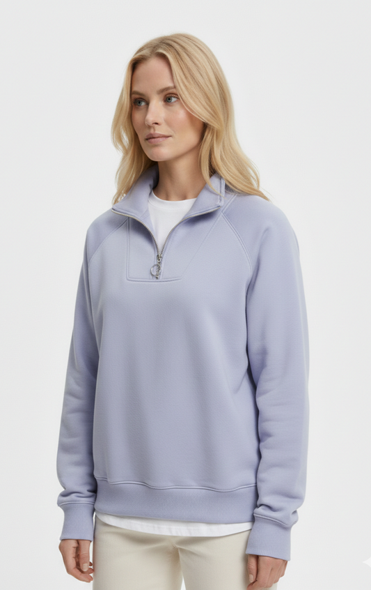 SUDADERA CREMALLERA LILA