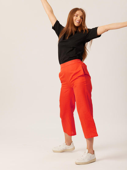 PANTALÓN CROPPED ROJO