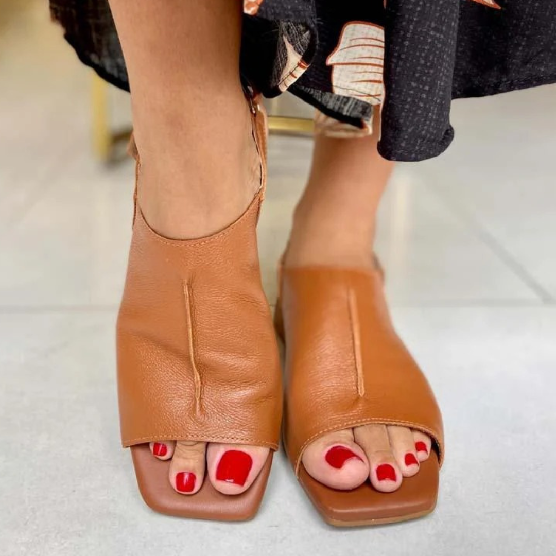 Donna – Sandalias de Cuero Ortopédicas