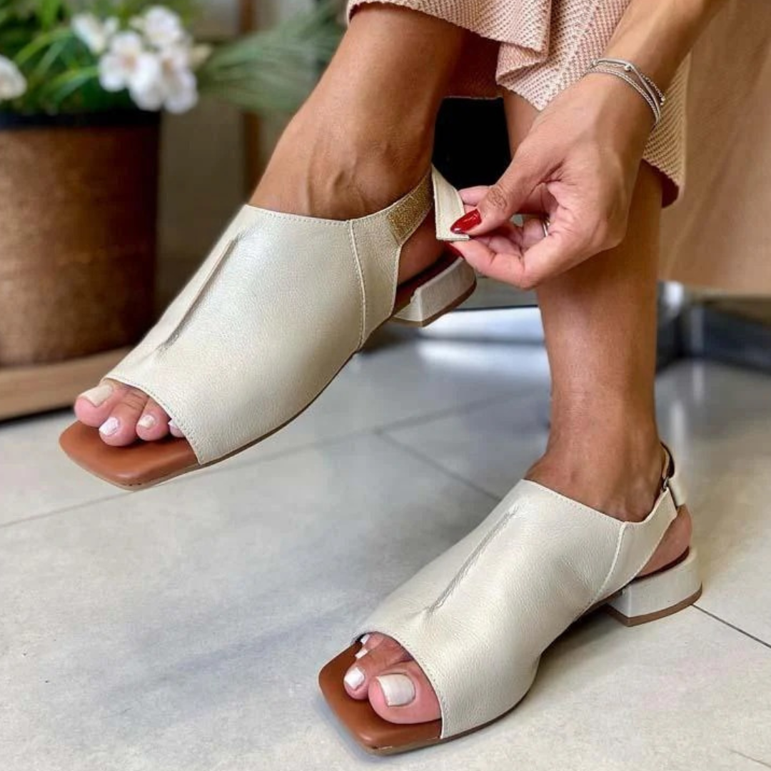 Donna – Sandalias de Cuero Ortopédicas