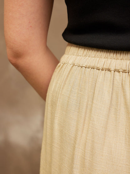 PANTALÓN ANCHO - ARENA