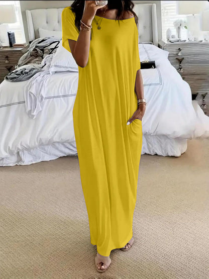 Alicia - Vestido Casual Asimétrico Hombro Descubierto