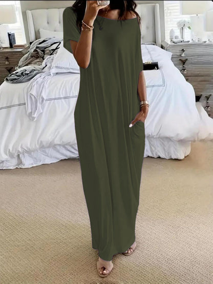 Alicia - Vestido Casual Asimétrico Hombro Descubierto